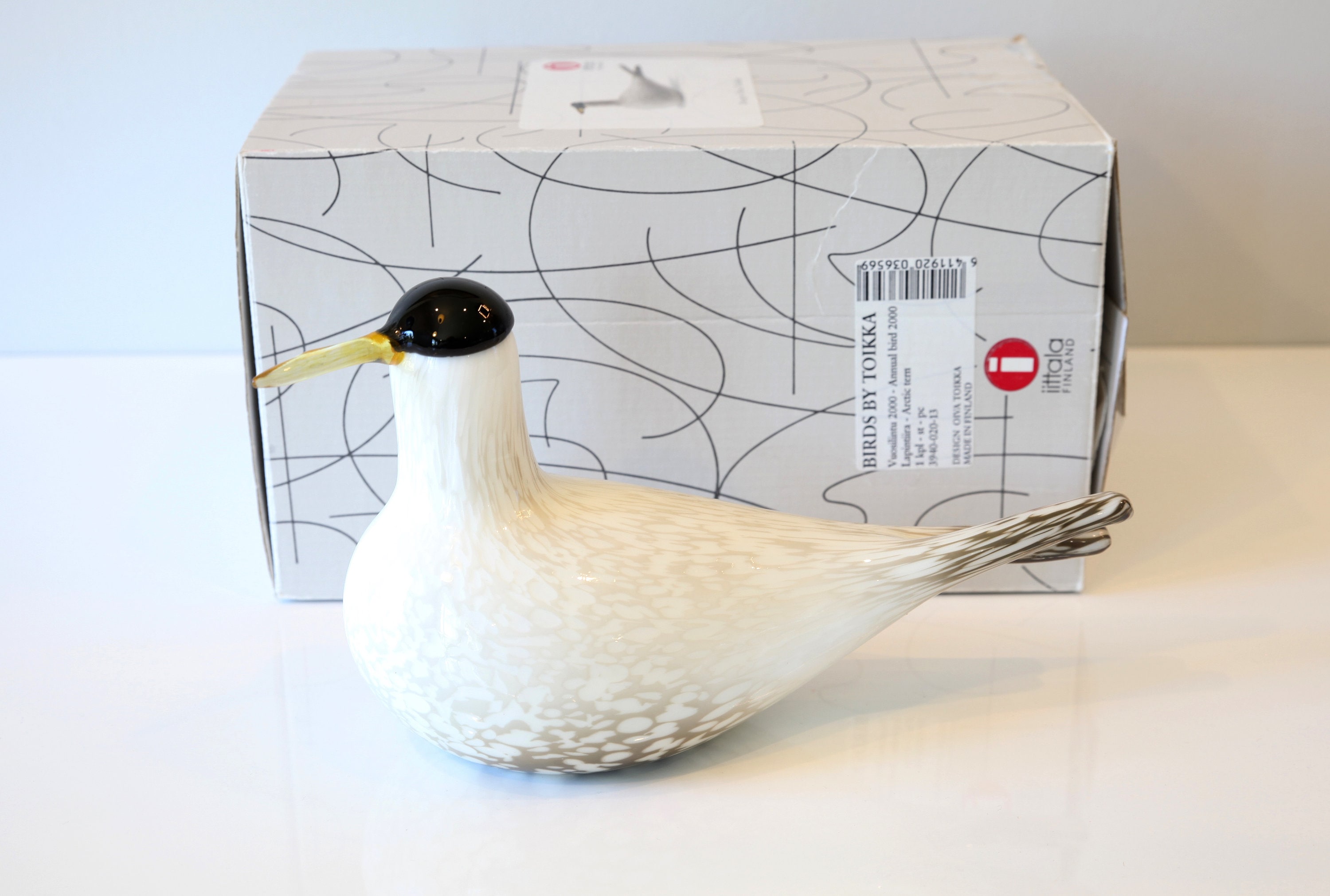 Oiva Toikka Lapintiira Arctic Tern Annual Bird 2000 Art Glass  