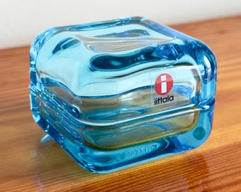 Iittala: One Small Turquoise Blue VITRIINI Jewelry Box - Etsy