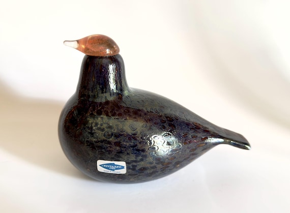 工芸品 OIVA TOIKKA Rusotintti Stora Enso 2005 Rusotintti Special bird for Stora Enso Oiva Toikka Iittala