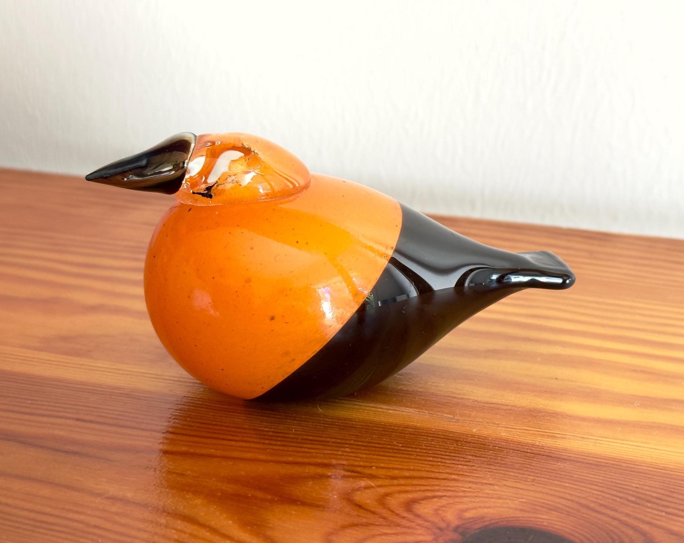 Oiva Toikka Baby Oriol Glass Bird Figurine Very Rare Vintage
