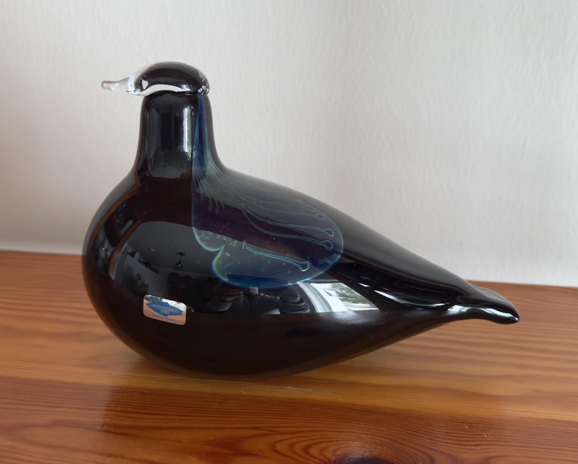 Oiva Toikka Aamulehti Glass Bird Vintage Special Rare Art Glass