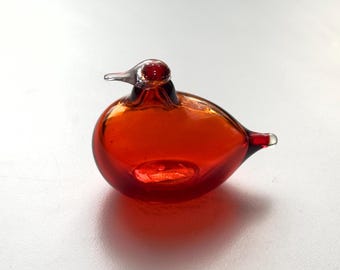 Oiva Toikka Rusotulkku (stora Enso) Very Rare Vintage Art Glass