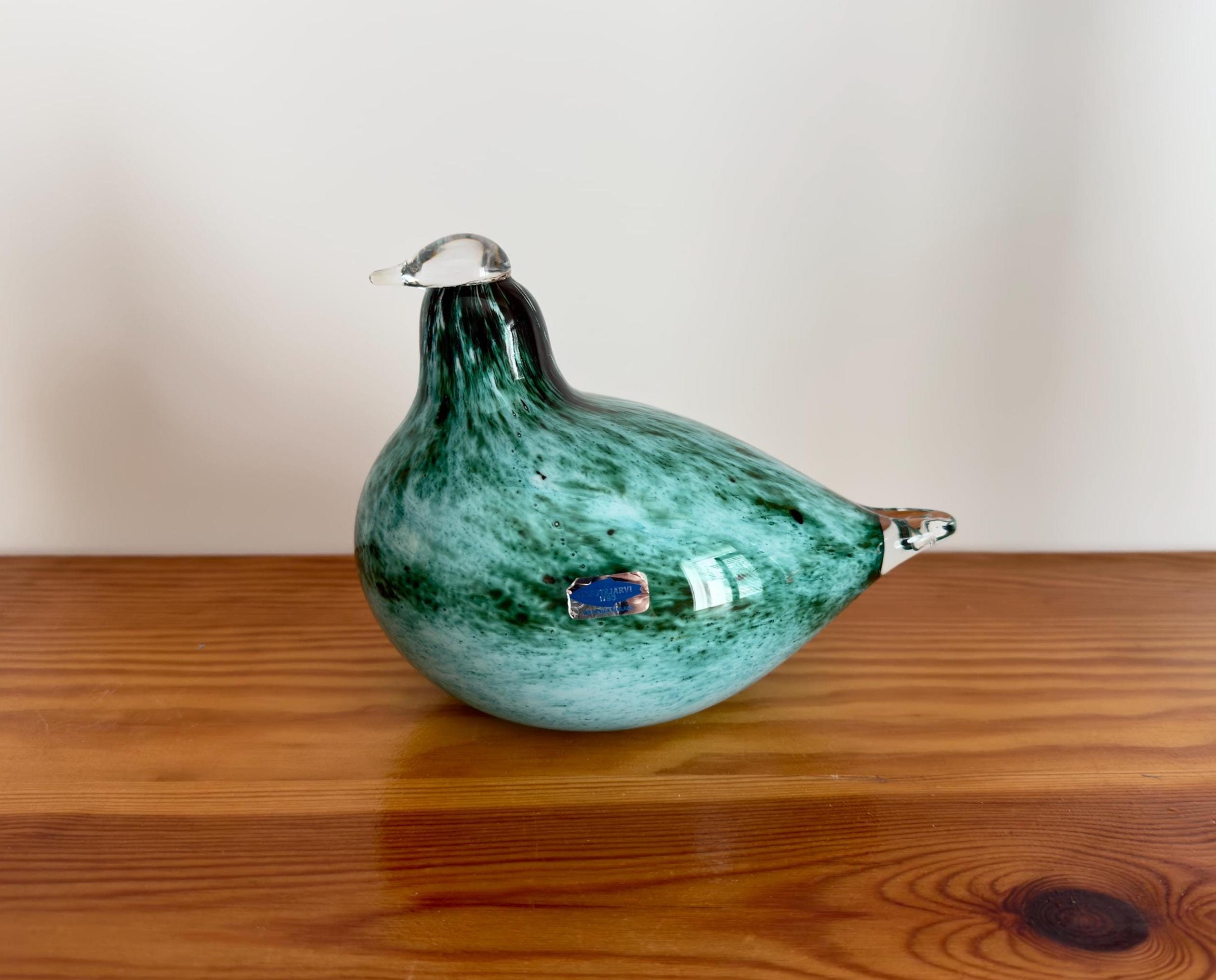 オイバトイッカ　greenbird ヌータヤルヴィ Oiva Toikka Green Bird (Viherlintu) Very Special Rare Art