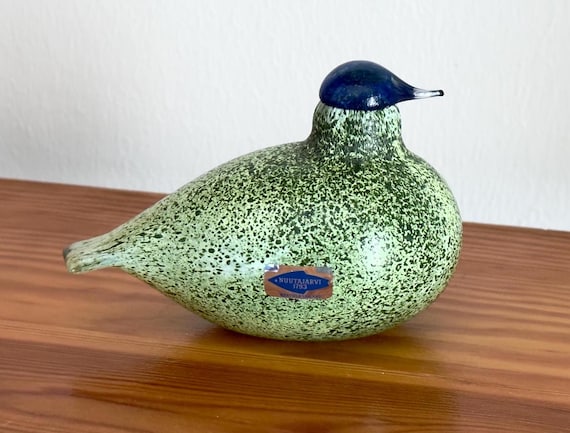 Oiva Toikka Lamino Green Quail (viiriäinen) Very Rare 1980s