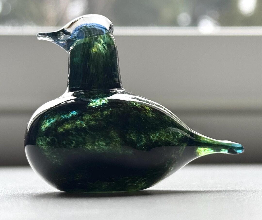 Oiva Toikka バード Golden- Crested Kinglet Oiva Toikka Golden Crested Kinglet (hippiäinen) Little Glass Bird