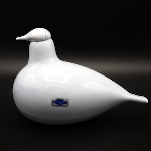 Oiva Toikka Kivitasku (Weather) Big Version Very Rare Vintage Art Glass Bird By Nuutajärvi Finland