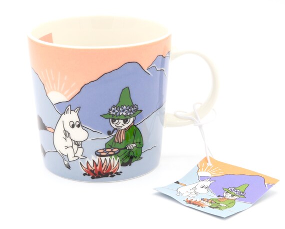 Arabia Finland Rare Moomin Mug in the Mountains vuorilla Limited 