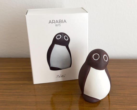 置物 ARABIA Finland Helja Liukko-Sundstrom 88 Arabia Finland Owl Figurine Design Ceramic Stoneware by Heljä