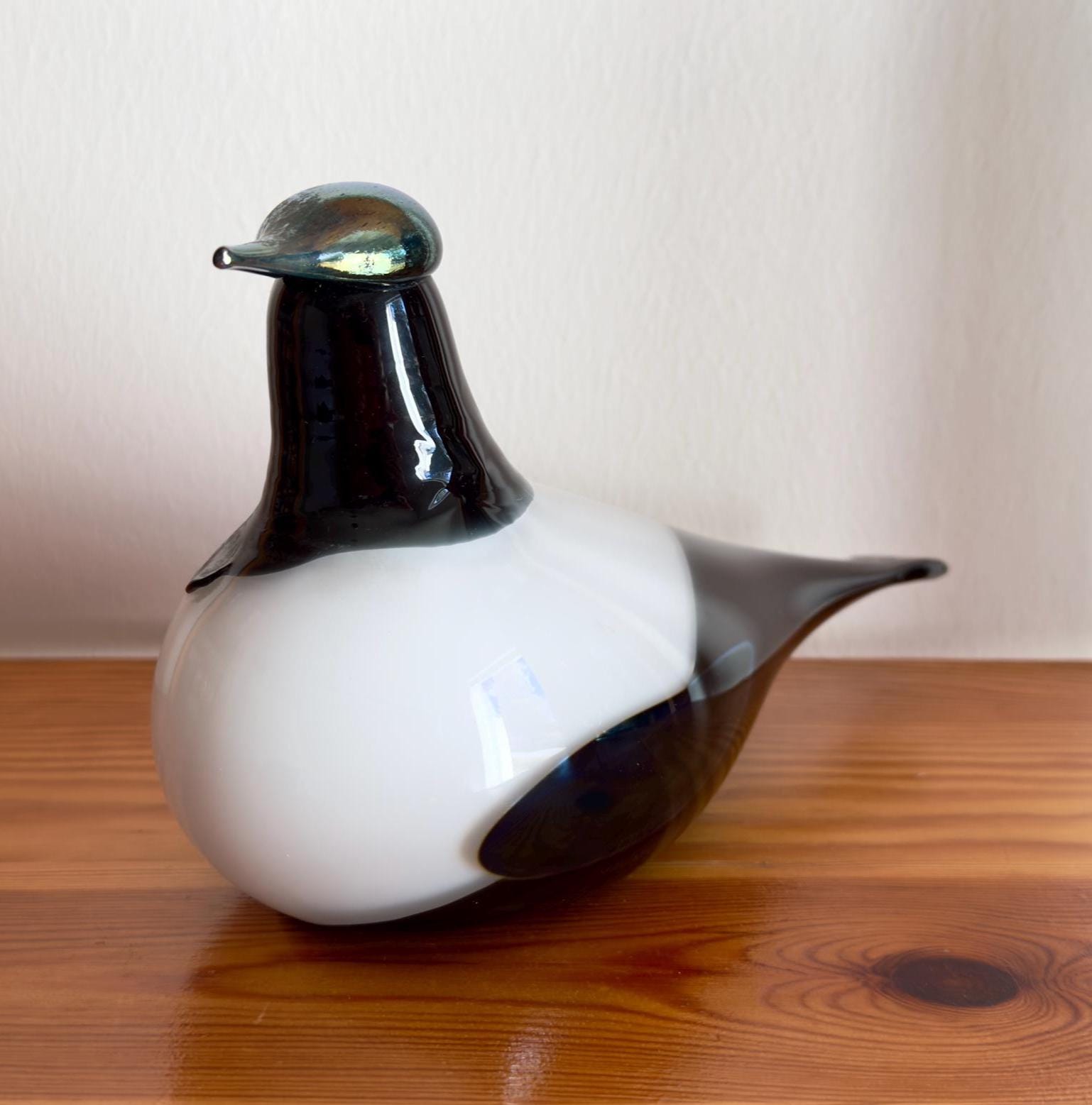Oiva Toikka Magpie (harakka) Glass Bird Rare 1980s Elegant