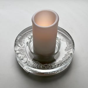 Iittala Finland Arkipelago Candle Holder Votive Tray Vintage Large Design Art Glass by Timo Sarpaneva