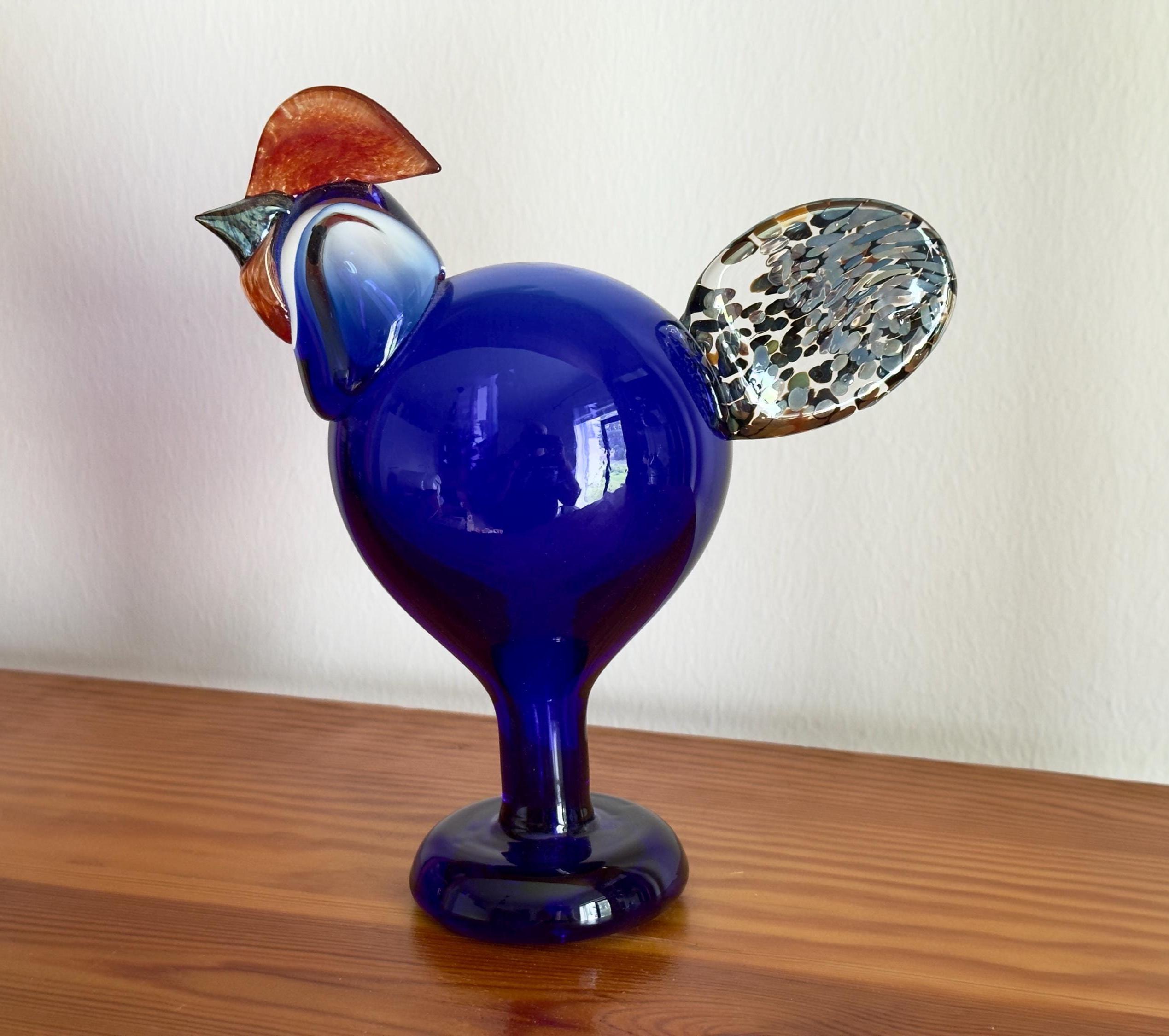 Oiva Toikka Festive Rooster (kukko) Glass Bird 1997 25 Years