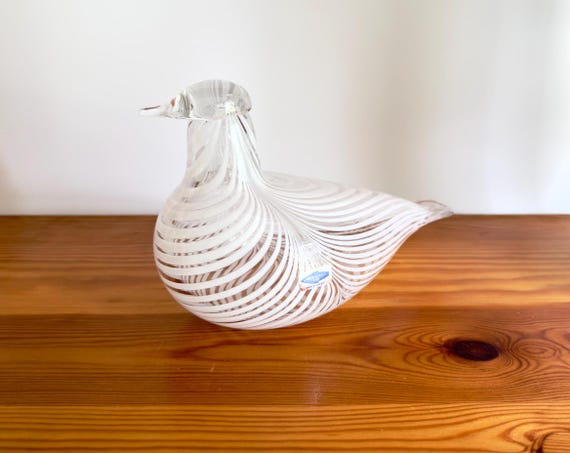 Oiva Toikka Hazel Grouse (pälvipyy) Glass Bird Rare Vintage 1990s