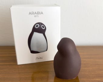 Arabia フィンランド フクロウの置物デザイン セラミック炻器 by Helja