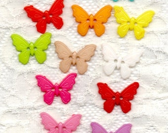 Children's buttons, butterfly, 3 pieces