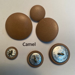 Bouton en cuir avec base en métal image 9