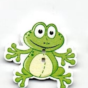 Kinderknöpfe,  Frosch, 3 Stück