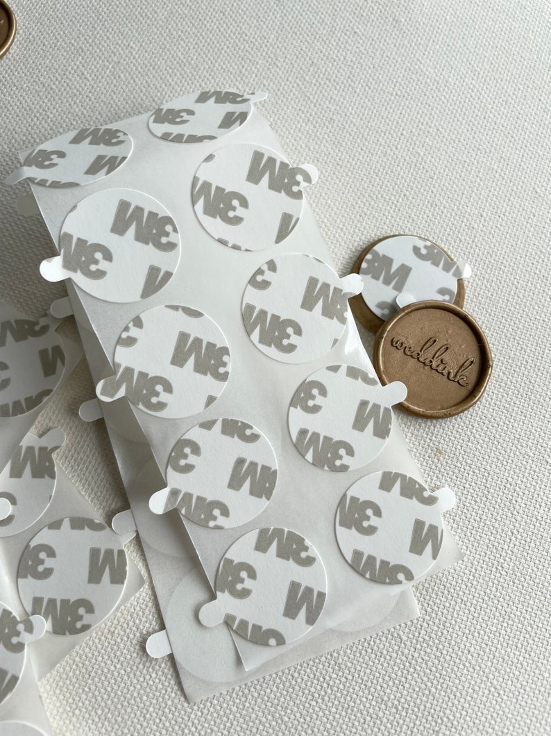 3M Adhesive Backing Stickers for 2.5 and 3 Cm Wax Seals/ Pack Etsy