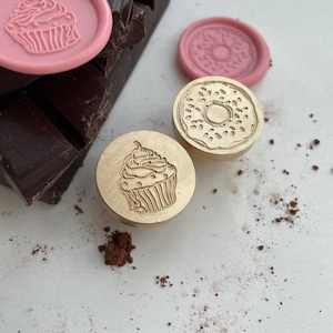 Donut and cupcake Wax Seal Stamps
