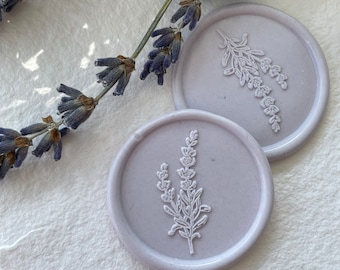 Lavender Self Adhesive wax seals/ lavender stickers/ lavender seals