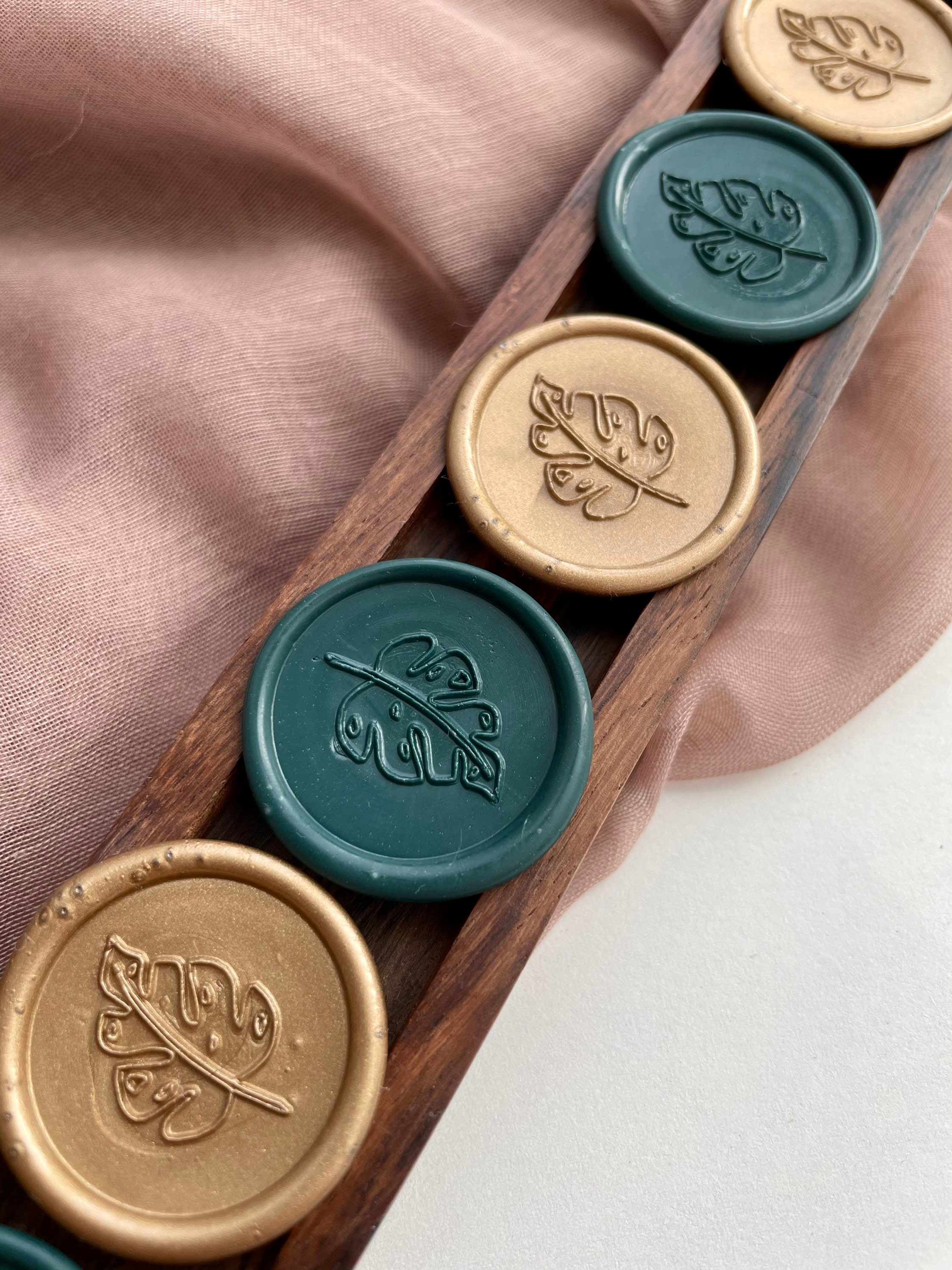 Palm leaf Self Adhesive wax seal/wax stamp Etsy