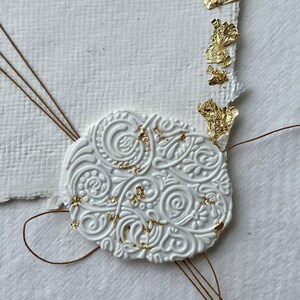 Organic edges Self Adhesive wax seals WITH GOLD FLAKES