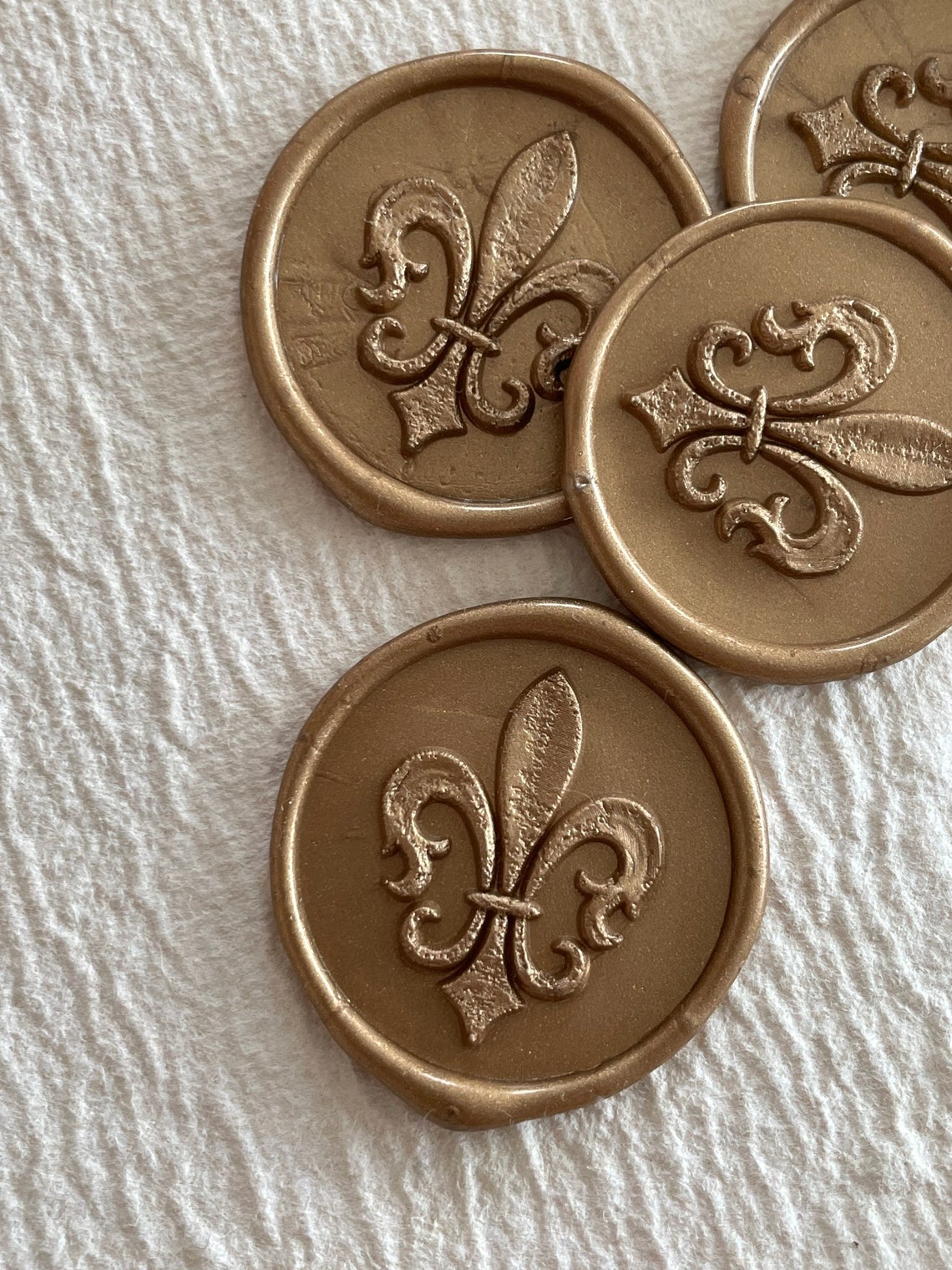 3D Ancient Fleur De Lis Self Adhesive Wax Seal/ Wax