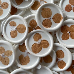Preserved hydrangea wax seals/ self adhesive wax seals