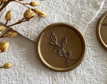 Blooming branch Self Adhesive wax seal/botanical wax seal