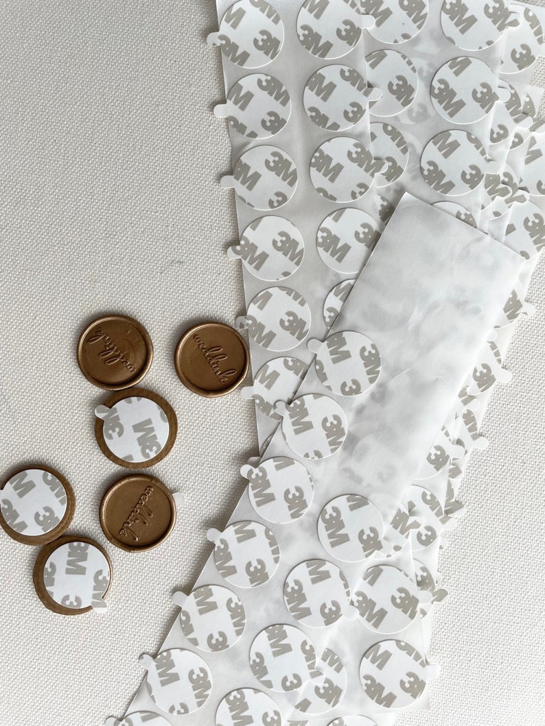 3M Adhesive Backing Stickers for 2.5 and 3 Cm Wax Seals/ Pack Etsy