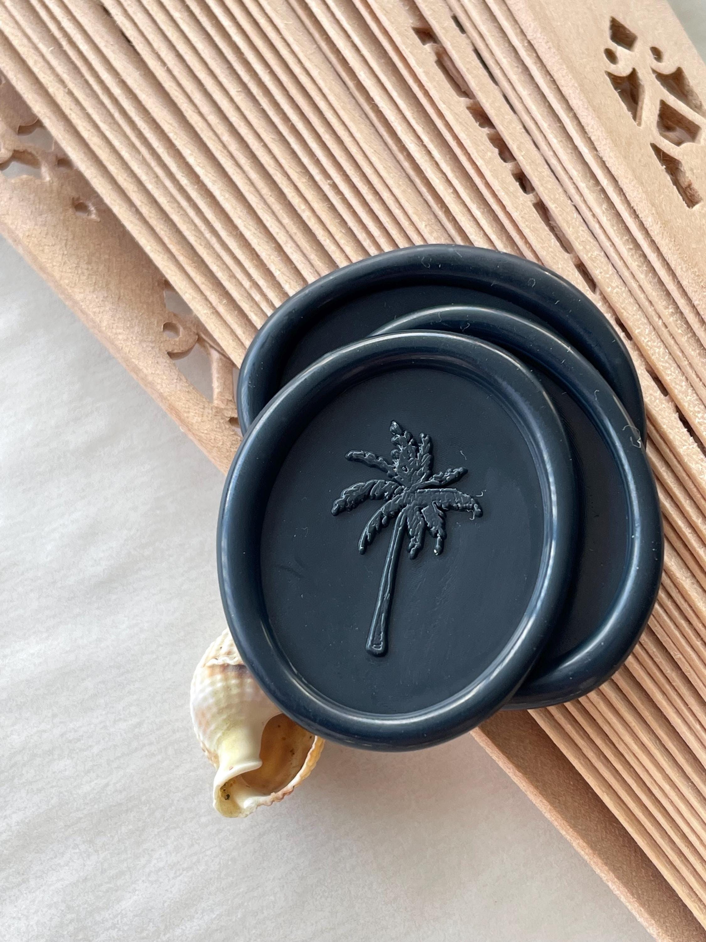 Palm tree wax seals/ oval wax seals / oval palm tree wax seals