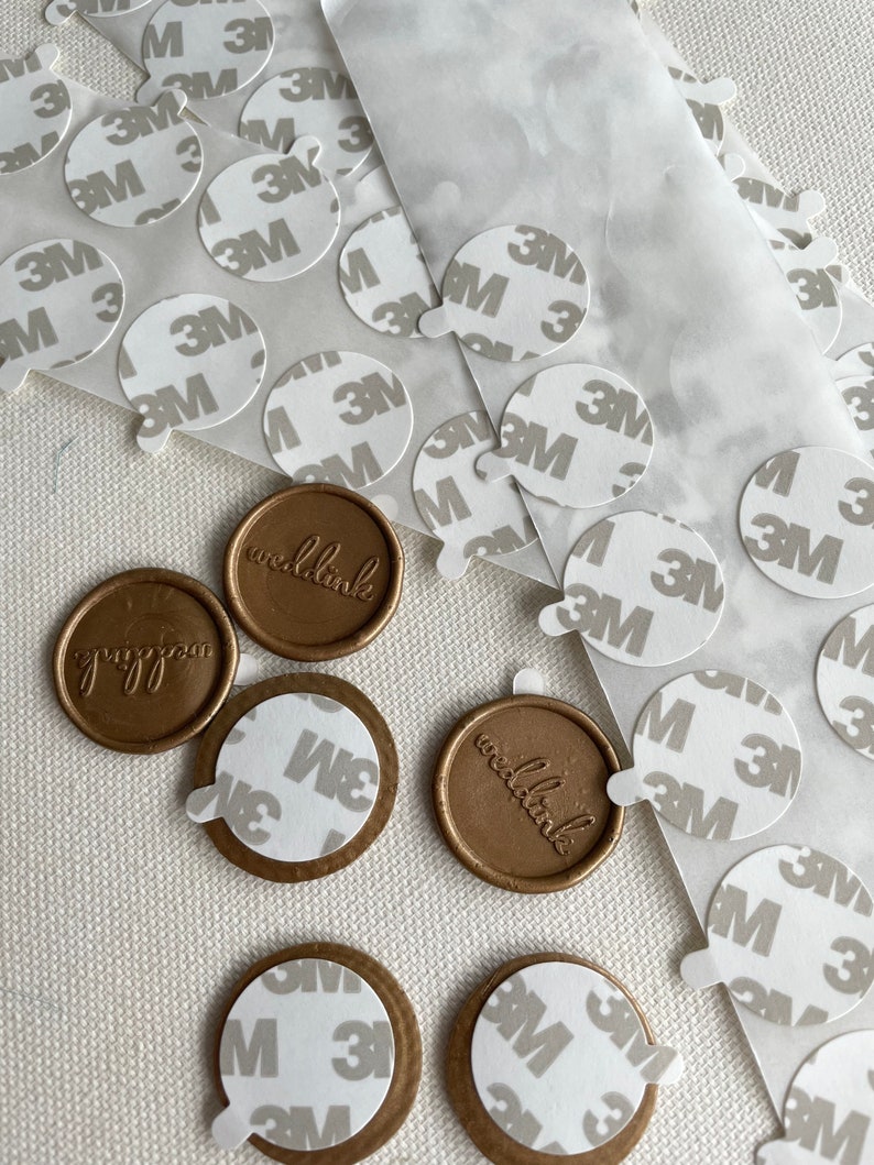 3M Adhesive Backing Stickers for 2.5 and 3 Cm Wax Seals/ Pack Etsy