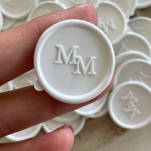 Trouwinitialen zelfklevende lakzegels/monogram/bruiloftsmonogram