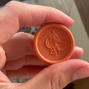 Oranje zelfklevende lakzegels/sinaasappelstickers