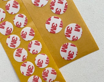 3M adhesive backing stickers with NO foot, for 2 cm and 2.5 cm wax seals/ pack of 20 pcs