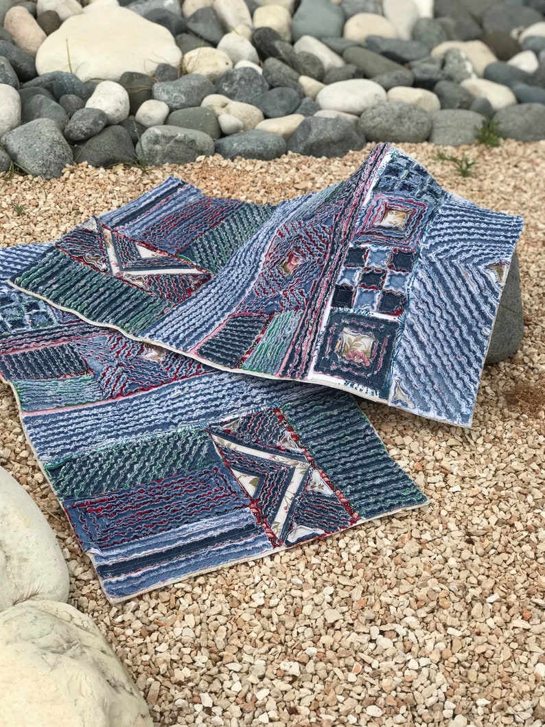 Set Two Denim Rugs Super Soft Chenille Rag Rug Throw Rug Kitchen Rug ...
