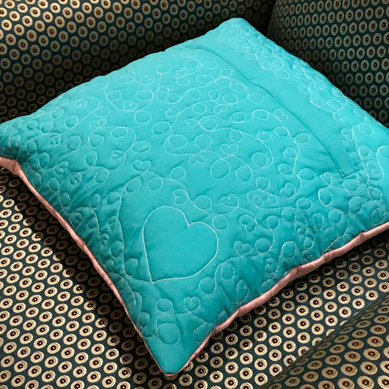 Sofa Pillow Quilted Pillow Decorative Cotton Fabric Pillow Etsy