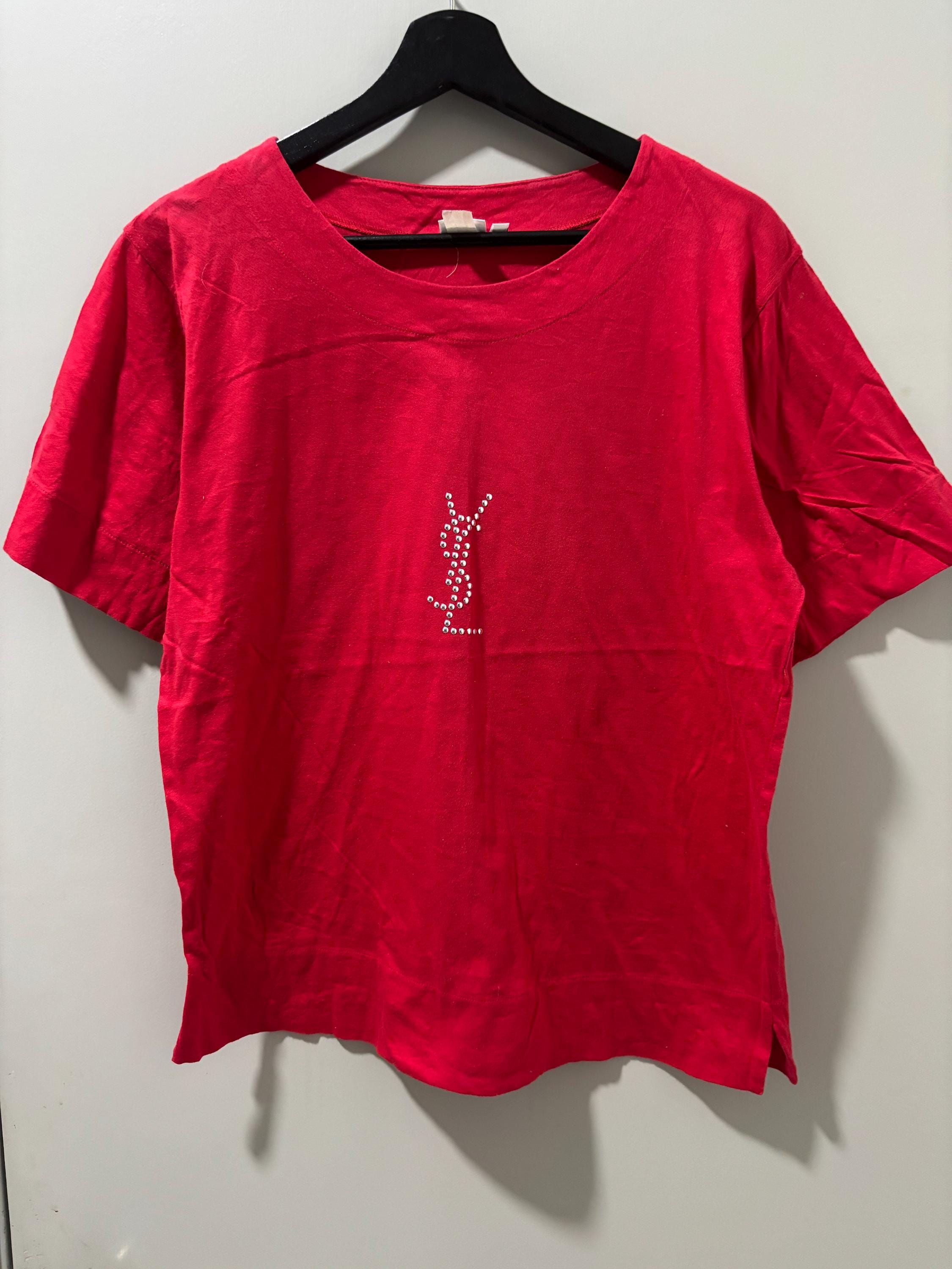 Ysl Logo T Shirt - Etsy