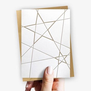 Cartes de Noël Étoiles 3 - 3 cartes pliantes typographiques