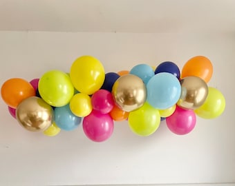 Ballongirlande Bunt Kindergeburtstag DIY Ballonbogen Luftballons Erster Geburtstag Partydeko Baby Shower Eventdekor Einschulung Deko Schule