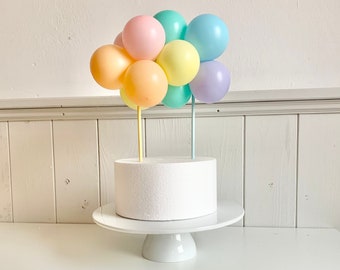 Regenbogen Cake Topper, DIY Ballongirlande Toper, Erster Geburtstag Tortendeko, Regenbogen Party, Einhorn oder Prinzessin Geburtstag