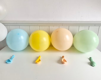 Party balloons, pastel colored balloons for 1st birthday, school enrollment, children's birthday party decoration, baby shower decoration
