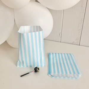 Paper bags with stripes, old school packaging for sweets, children's birthday gift bags, wedding bags for candy bars and party bags image 5