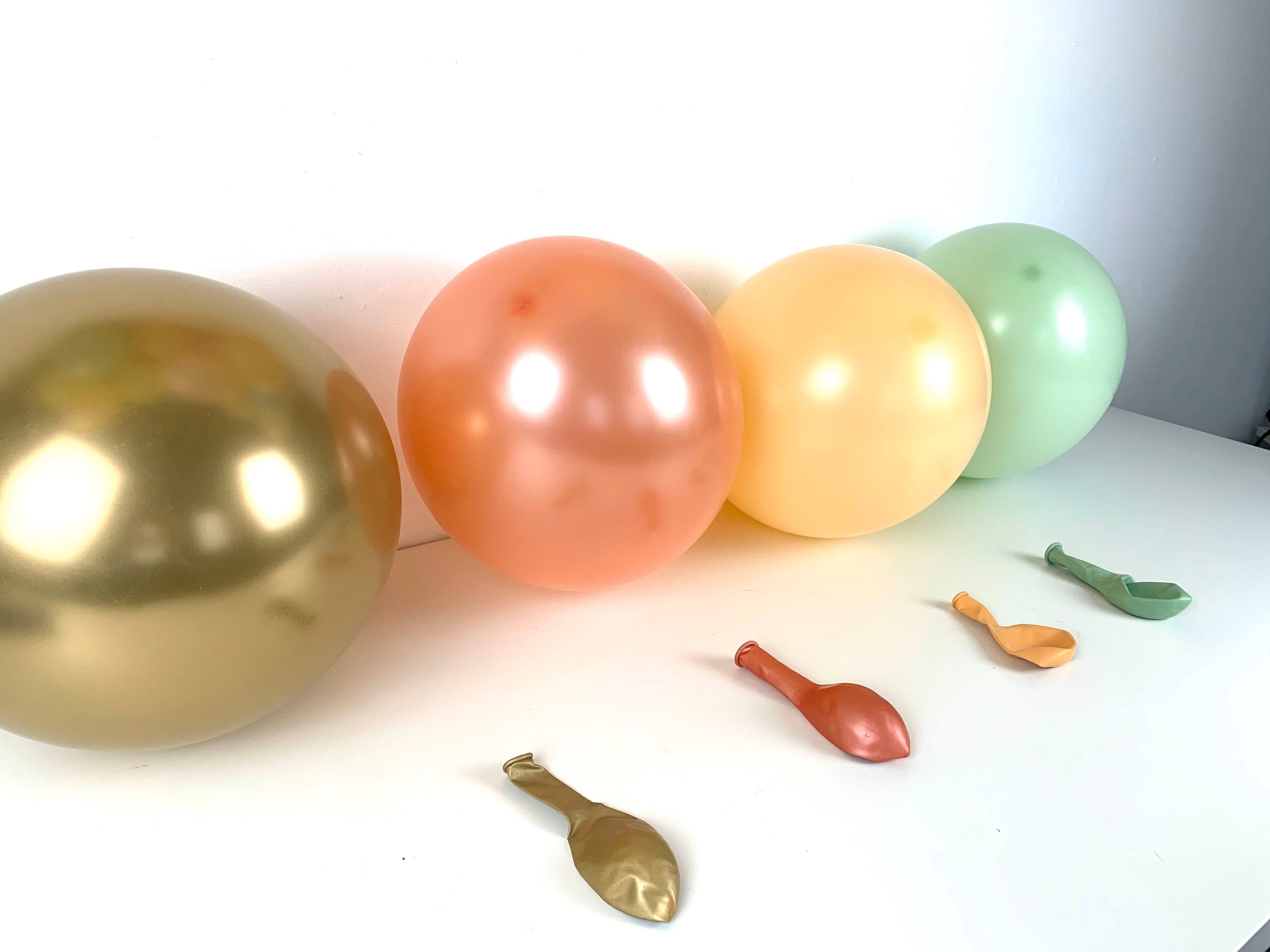 Ballon-Set Grün & Gold – 114 Stück Für Hochzeit, Party & Deko | Salbeigrün
