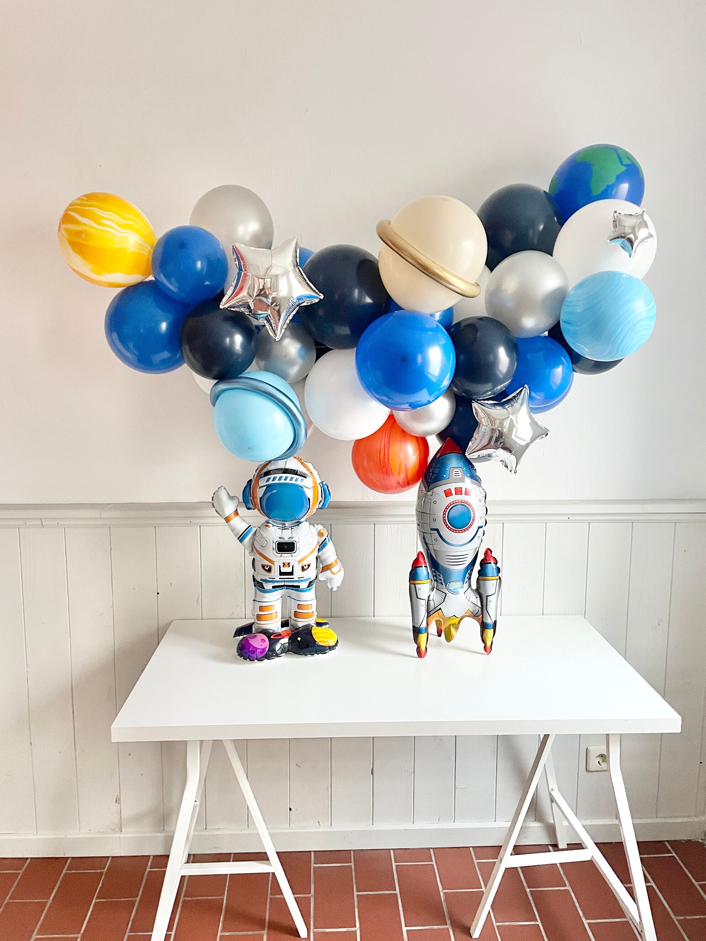 Weltraum Deko Set Für Kindergeburtstag – Inkl. Ballons, Banner & Kuchendeko Für 6. Geburtstag