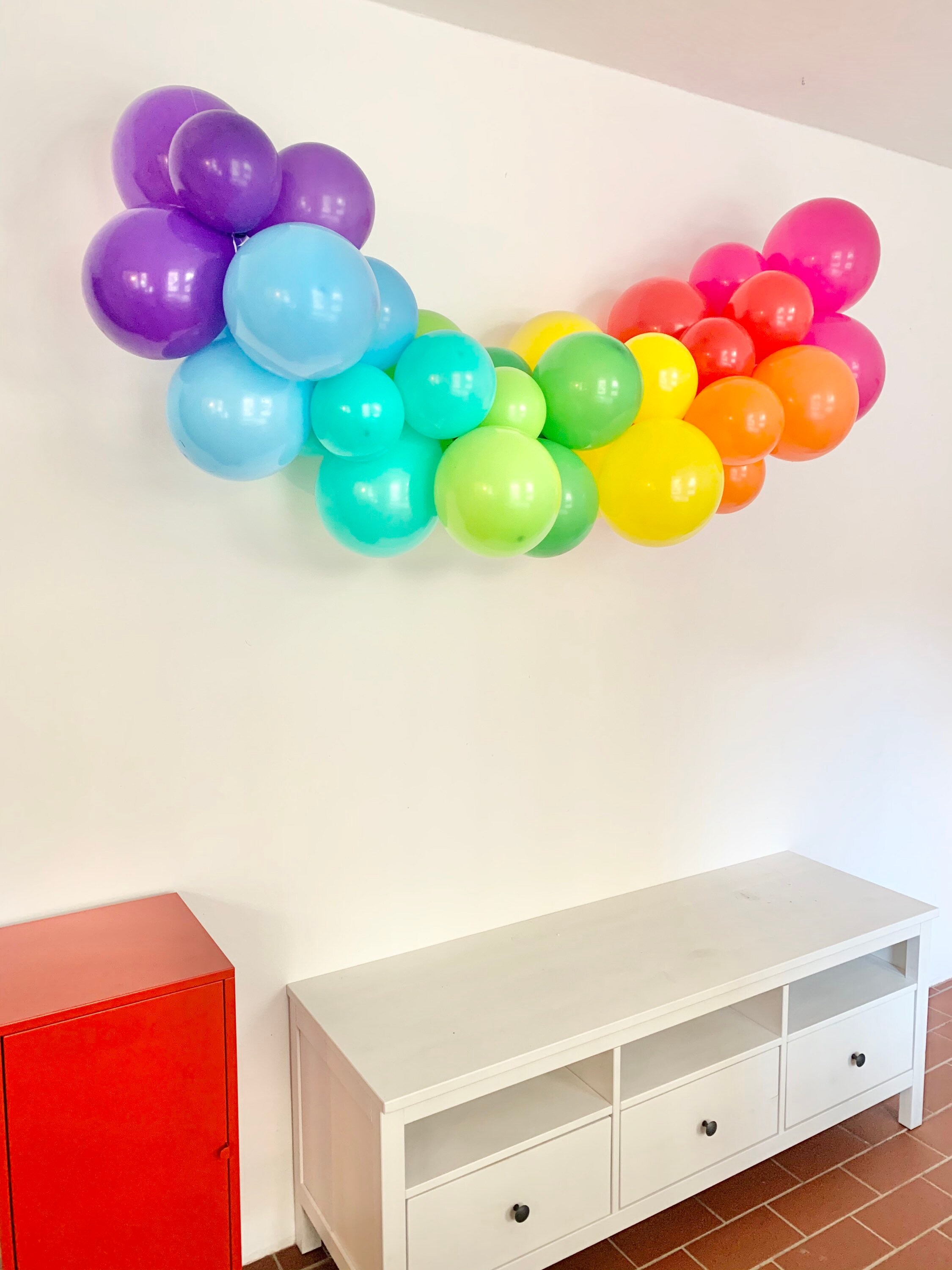 Regenbogen Geburtstags-Deko-Set Mit Banner, Ballons & Wimpelkette – Bunt & Wiederverwendbar