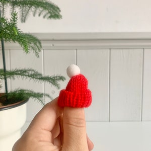 Gnome hat for gnome door, Christmas decoration fun for children's room, Nisse hat made of cotton in red, Christmas gnome pointed hat