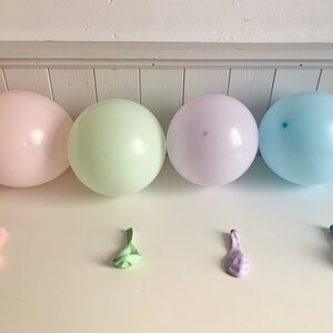 Ballons 30 cm in Pastellfarben Rosa Flieder Mint Blau - Luftballons für Baby Shower Geburtstag Party Deko Einschulung - Heliumgeeignet