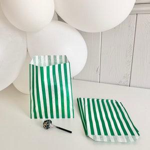 Paper bags with stripes, old school packaging for sweets, children's birthday gift bags, wedding bags for candy bars and party bags image 10