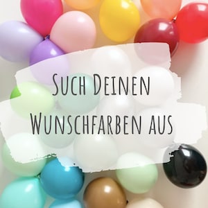 Luftballons Mischung zum selber wählen, Ballons für Helium oder Luft Füllyng, JGA Deko, Geburtstagsdeko, Taufe, Babyparty, Erster Geburtstag