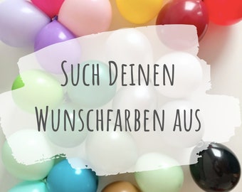 Luftballons Mischung zum selber wählen, Ballons für Helium oder Luft Füllyng, JGA Deko, Geburtstagsdeko, Taufe, Babyparty, Erster Geburtstag